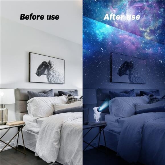 Star Projector Night Lights,Kids Room Decor Aesthetic,Tiktok Astronaut Nebula - Picture 4 of 5